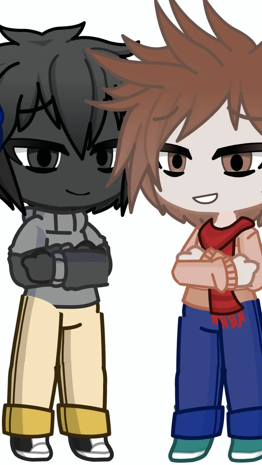 ai character: Black and Tunner  background