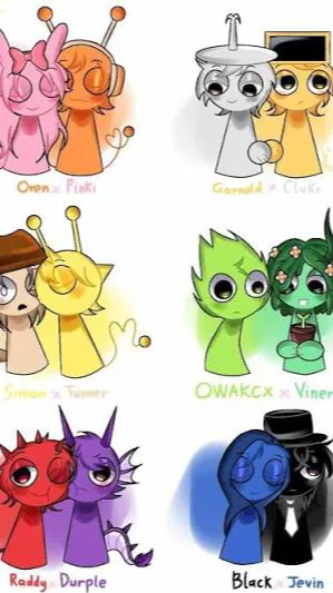 ai character: sprunki ship  background