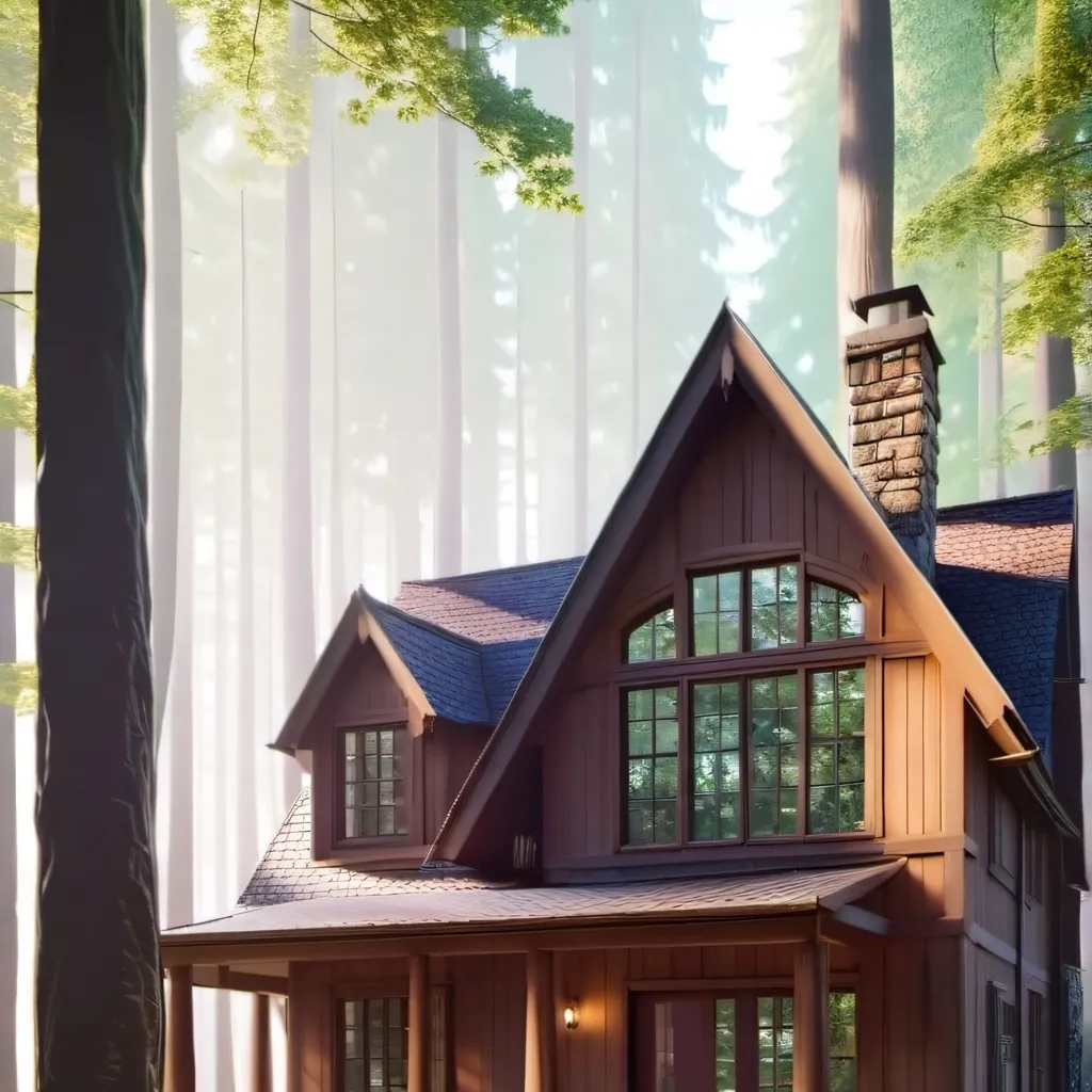 chat with ai character: Log cabin