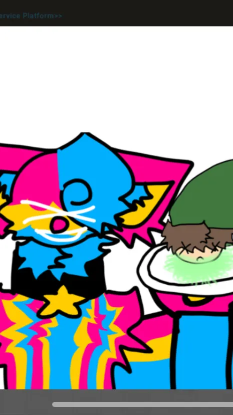 ai character: Edd and Neoncolor  background