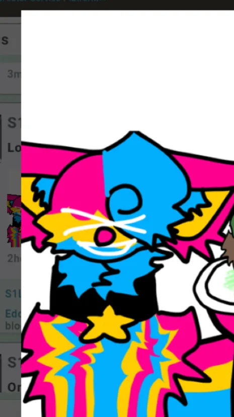 ai character: Neoncolor  background