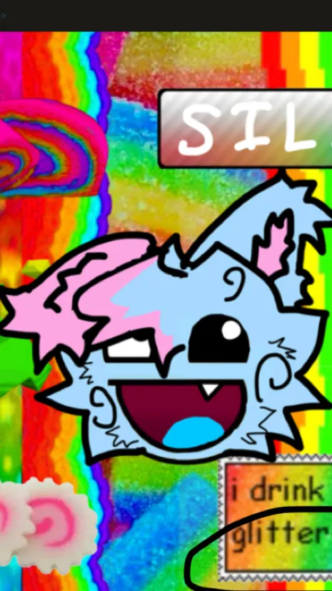 ai character: New neoncolor background