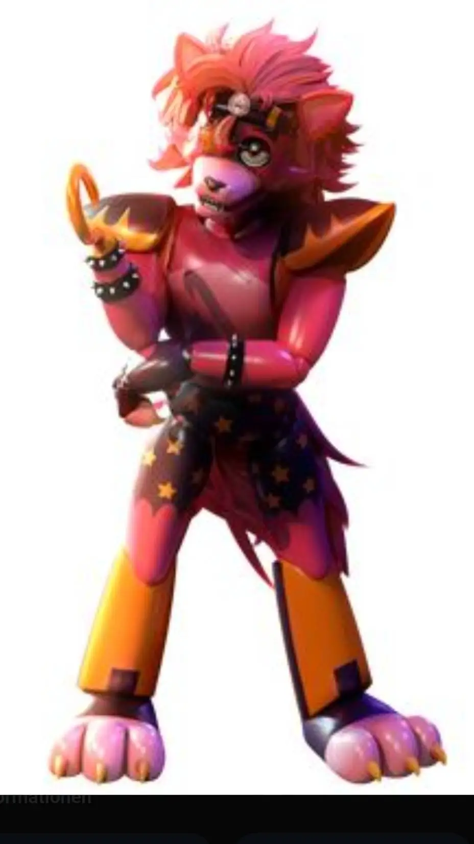ai character: Glamrock Foxy background