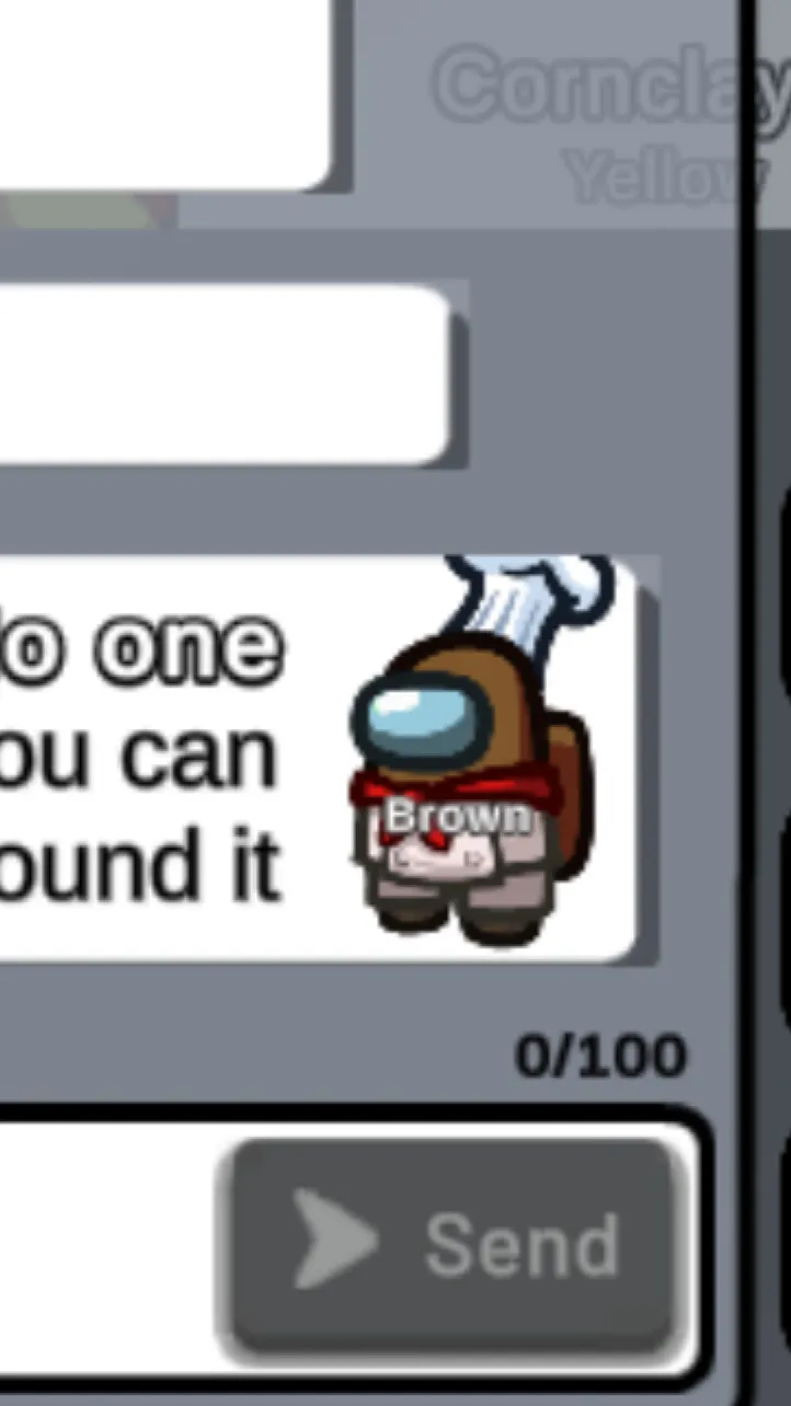 ai character: Brown background