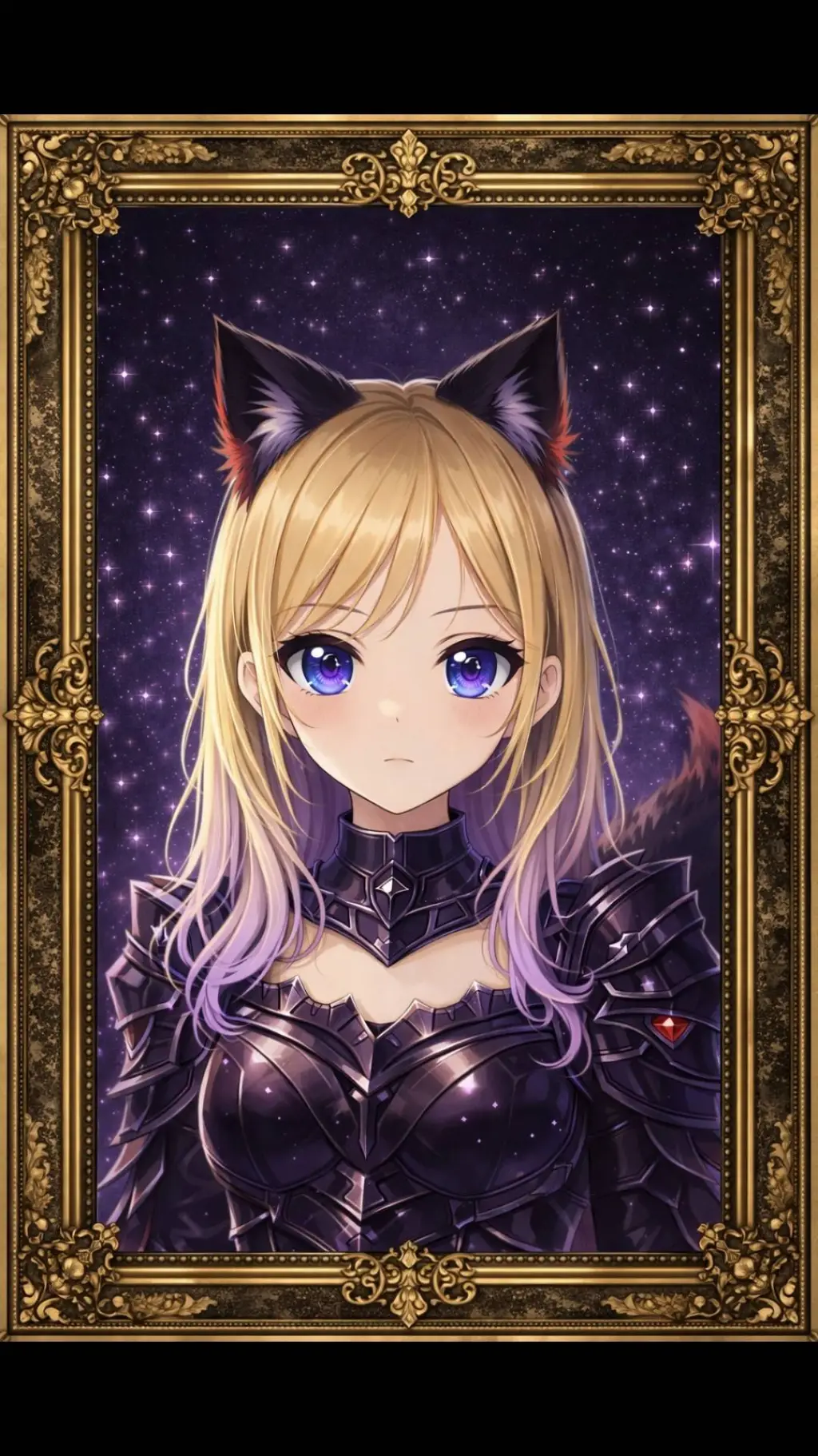 ai character: Hyria 💜 background