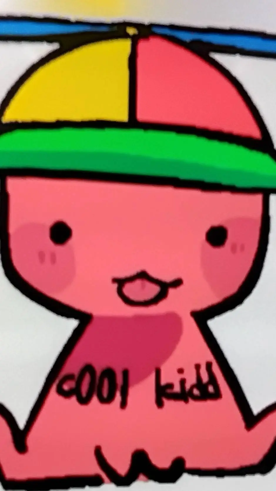 ai character: baby coolkid  background