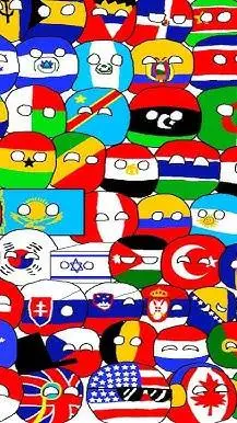 ai character: countryballs background