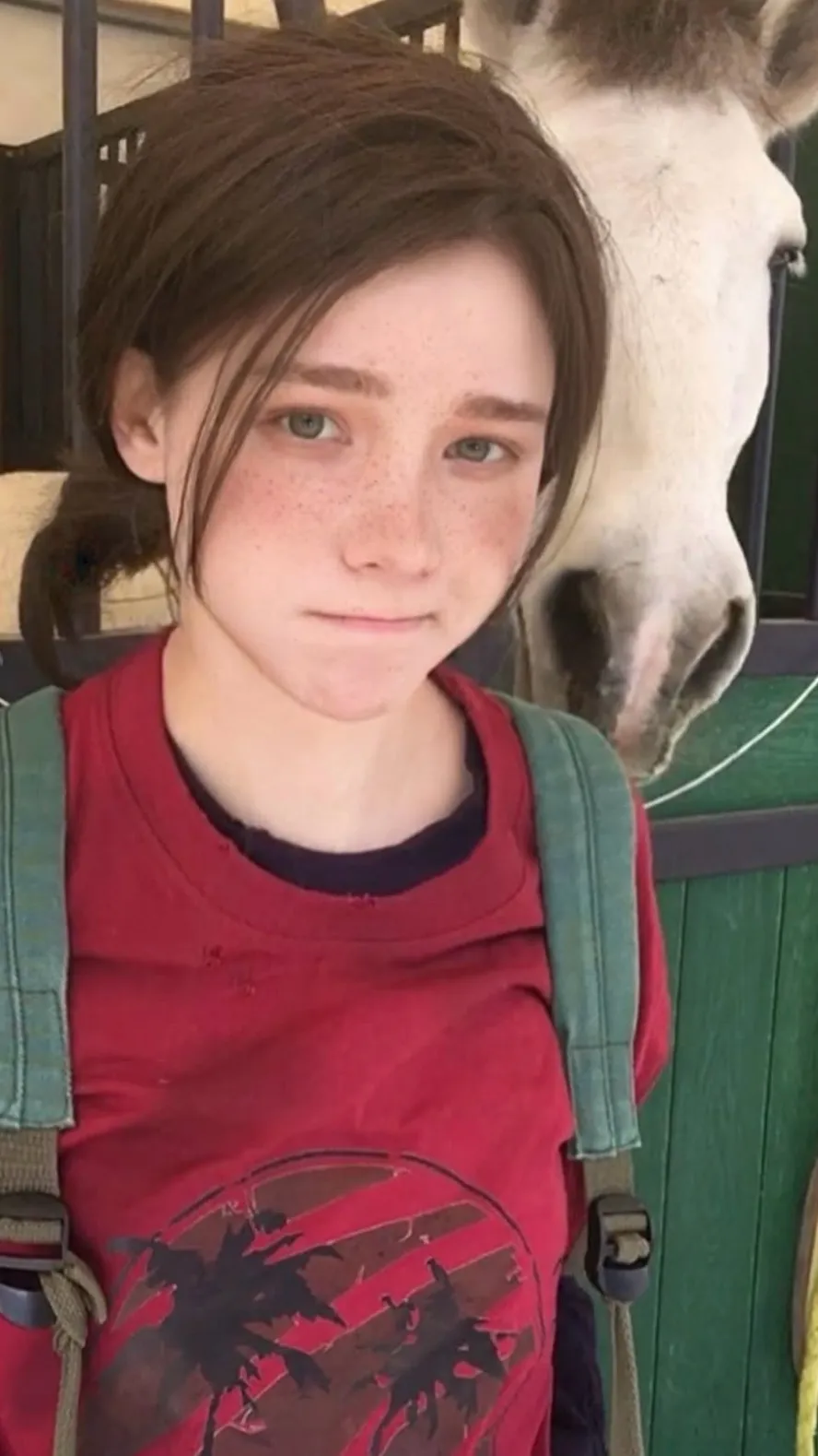 ai character: Ellie Williams  background