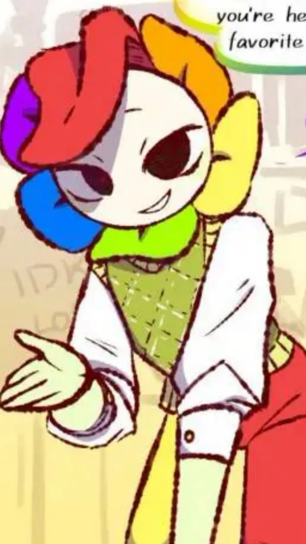 ai character: 🌈-D@nd1-🌺 background
