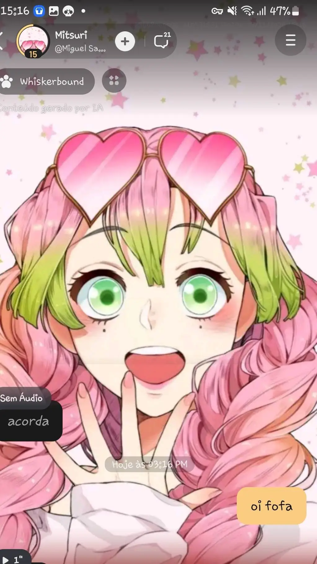 ai character: mha voce volta  background
