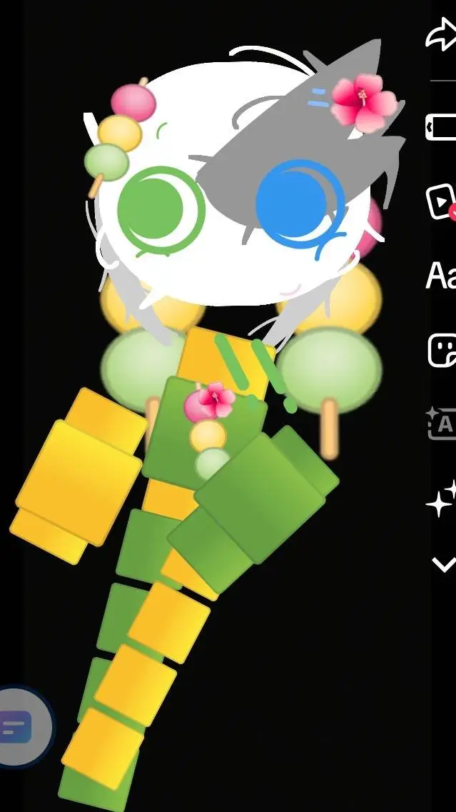 ai character: flowey!  background