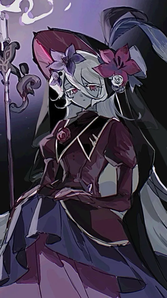 ai character: Veil of mourning  background