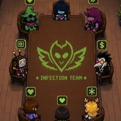 chat with ai character: infection team