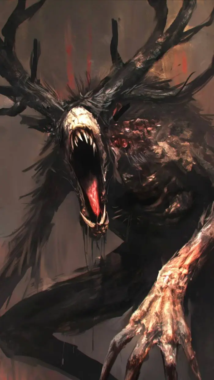 ai character: 👹the beast🩸 background