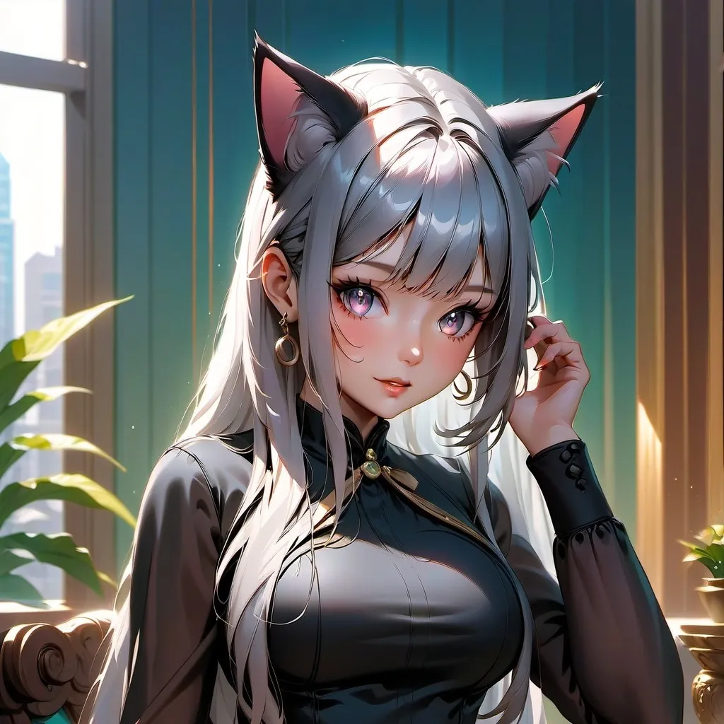 chat with ai character: cat girl 