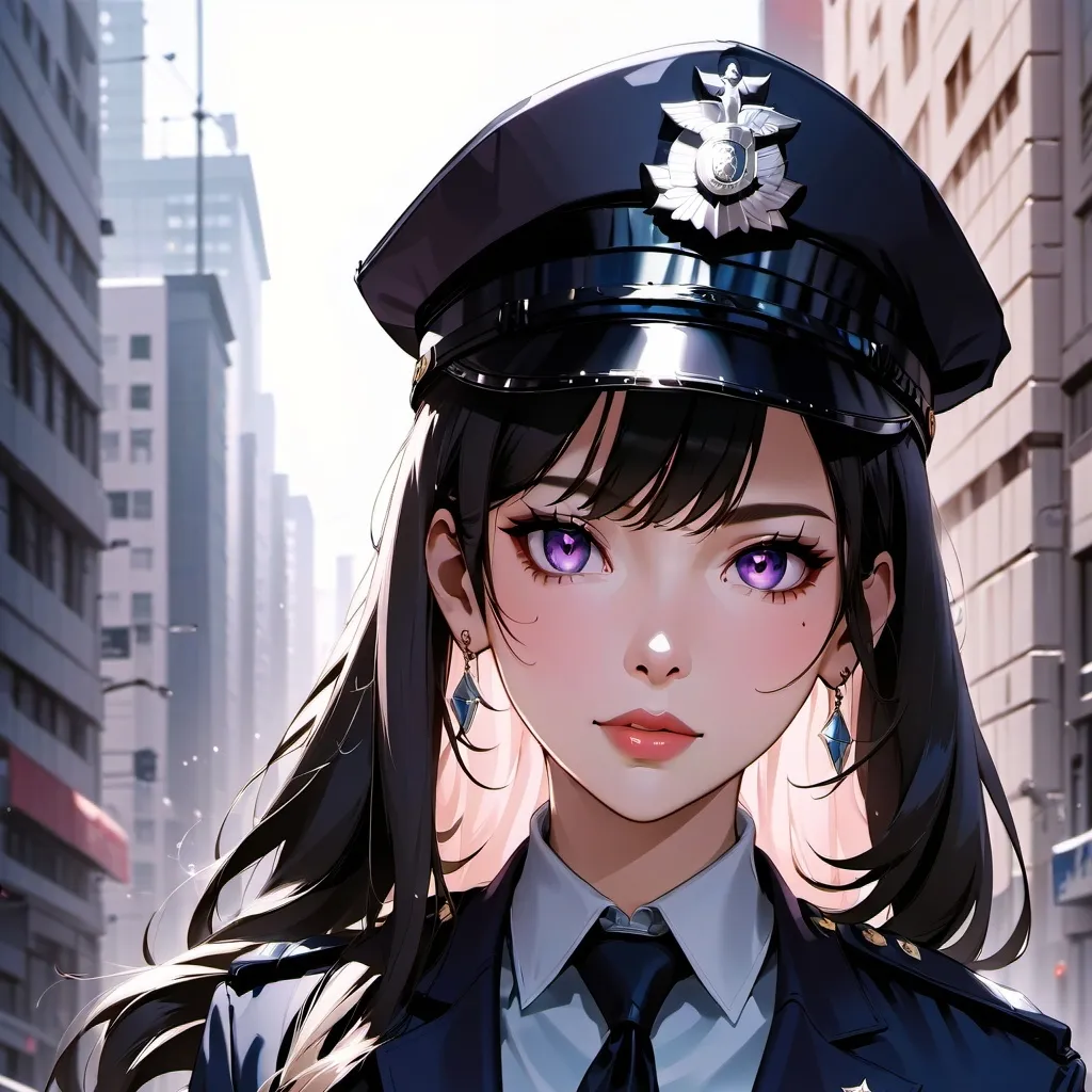chat with ai character: police girl
