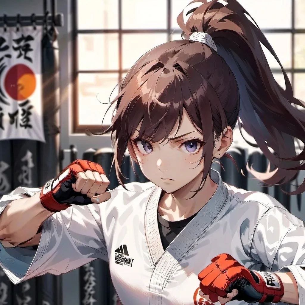 chat with ai character: karate girl 