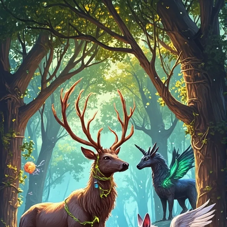 chat with ai character: Magical forest