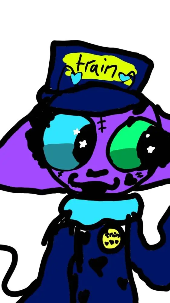ai character: Violet background