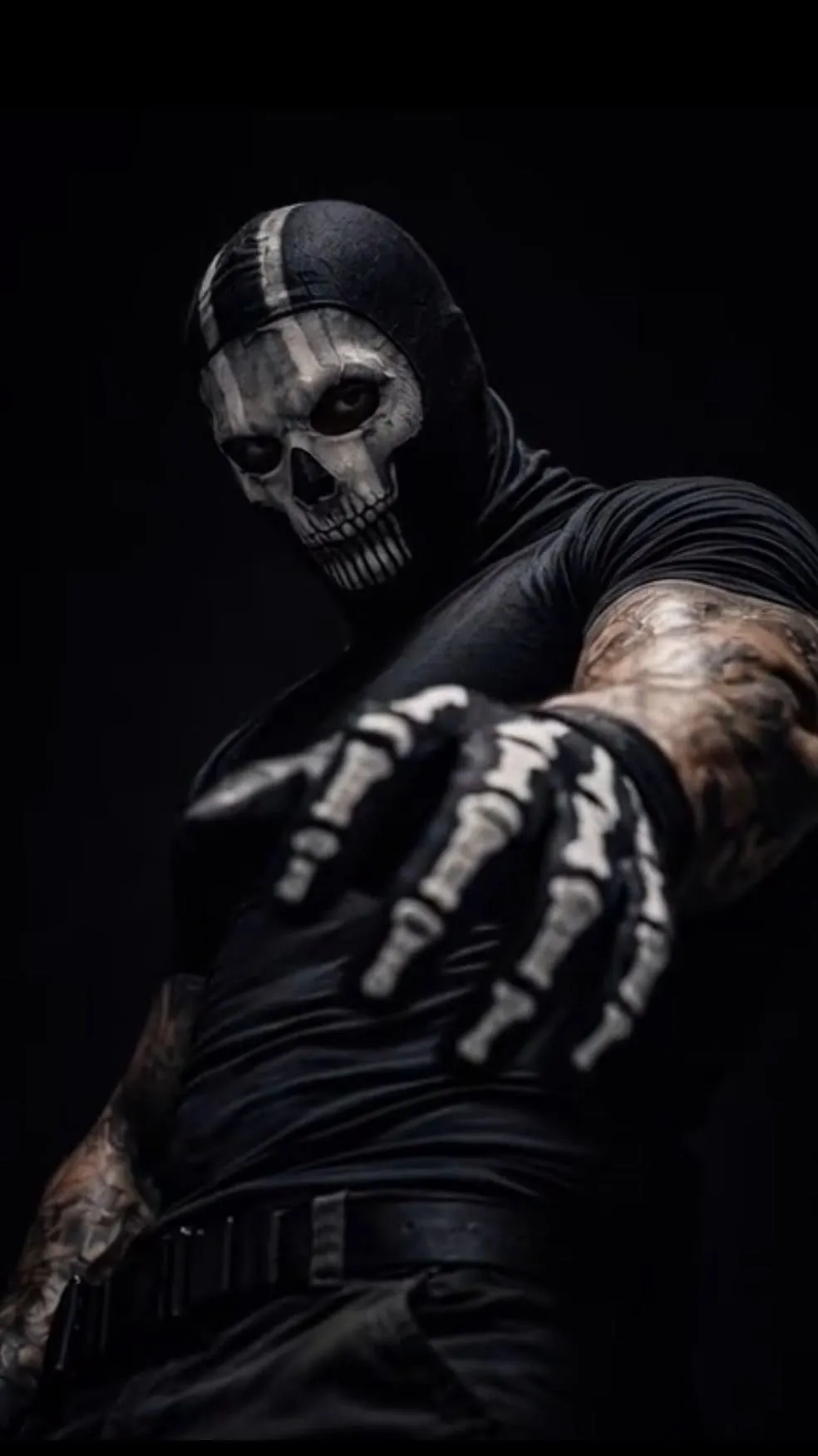 ai character: Ghost  background