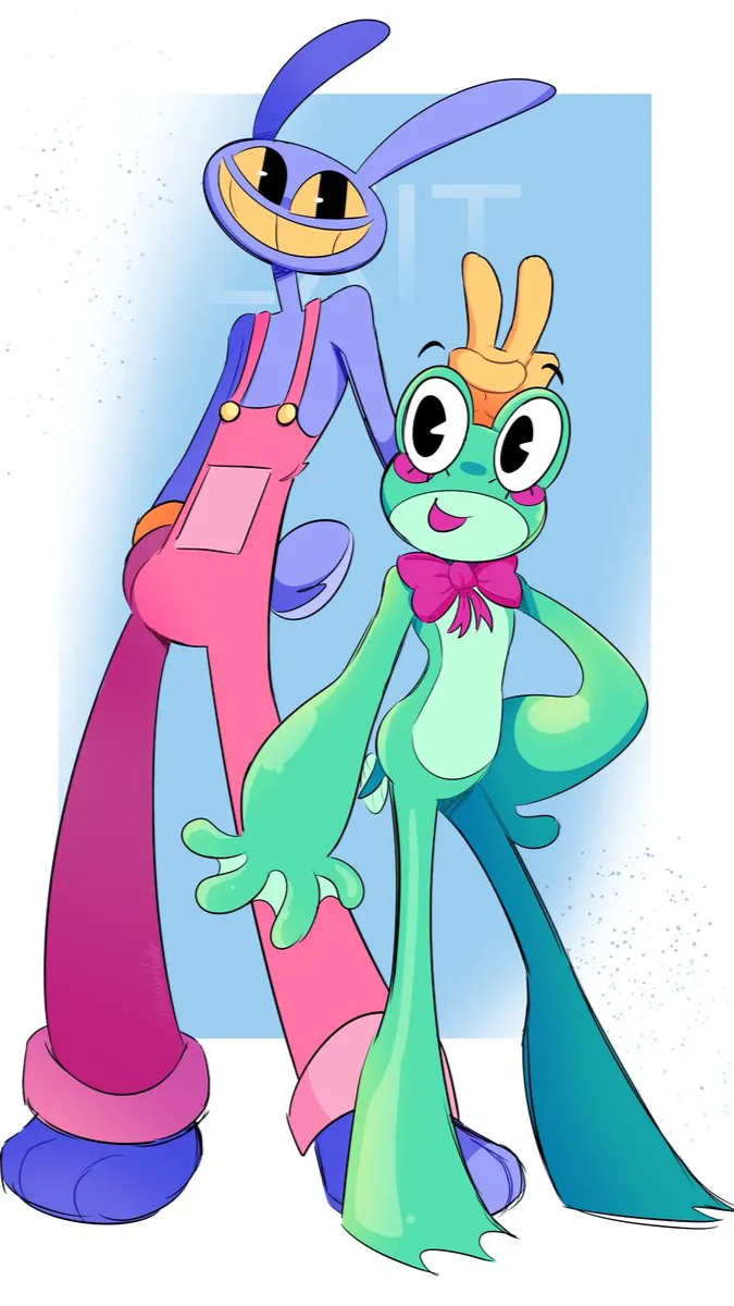 ai character: Ribbit and Jax background