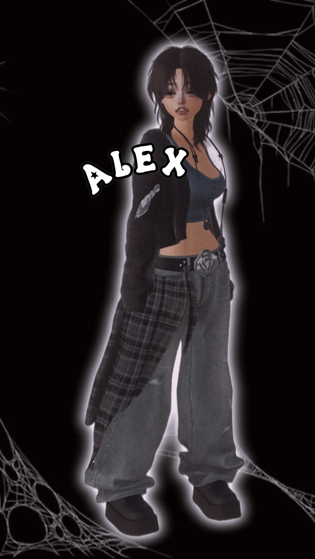 ai character: Alex! background