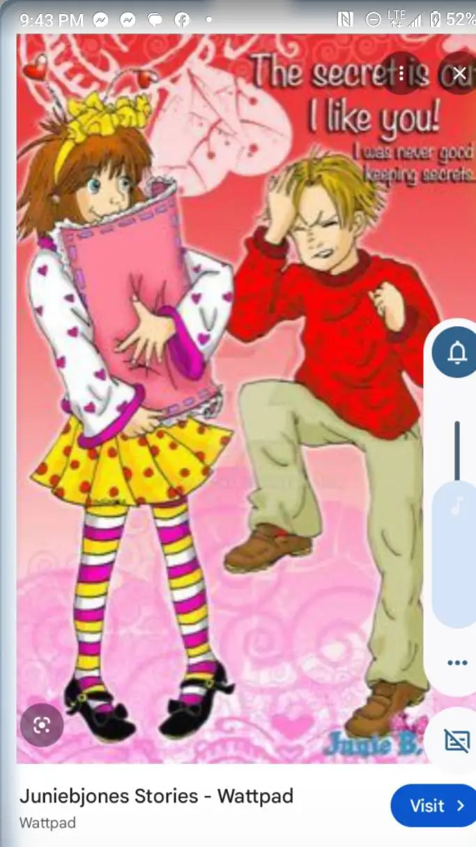 ai character: junie b jones  background
