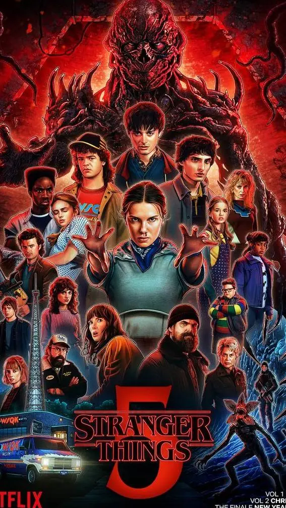 ai character: Stranger Things  background