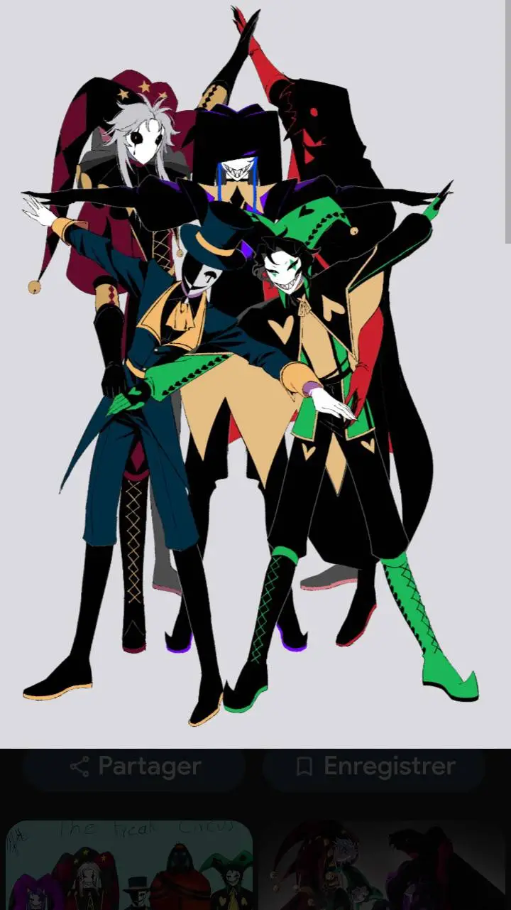 ai character: The Freak circus  background