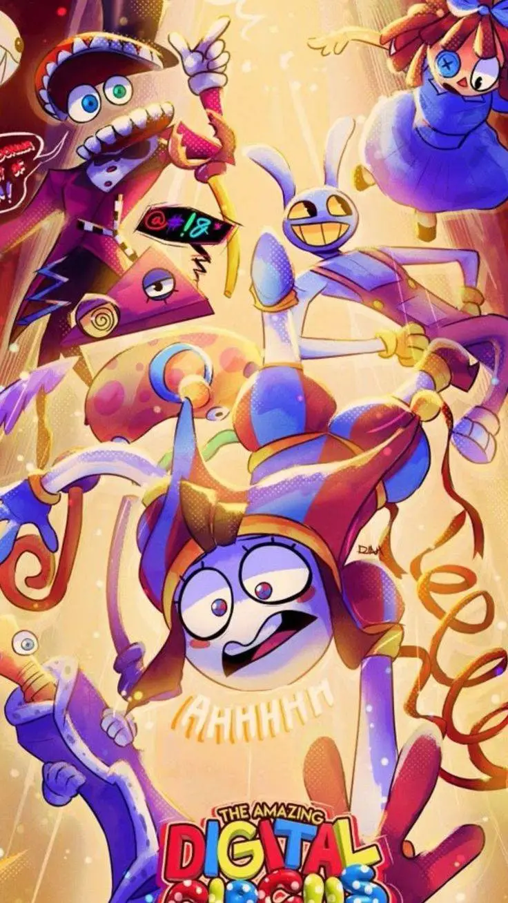 ai character: Digital Circus  background
