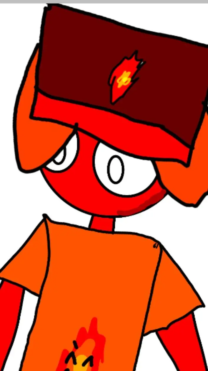 ai character: red background