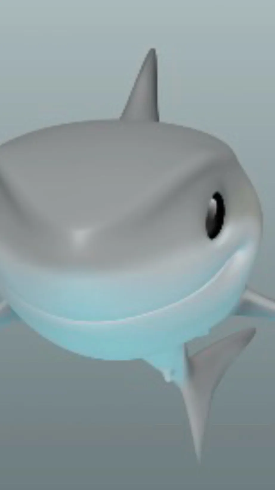 ai character: Good shark 🦈  background