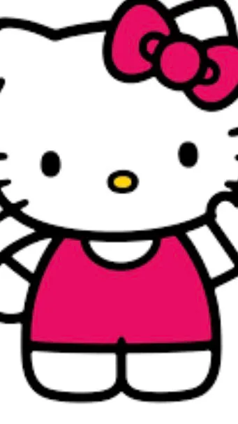 ai character: Hello kitty  background