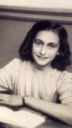 ai character: Anne Frank  background