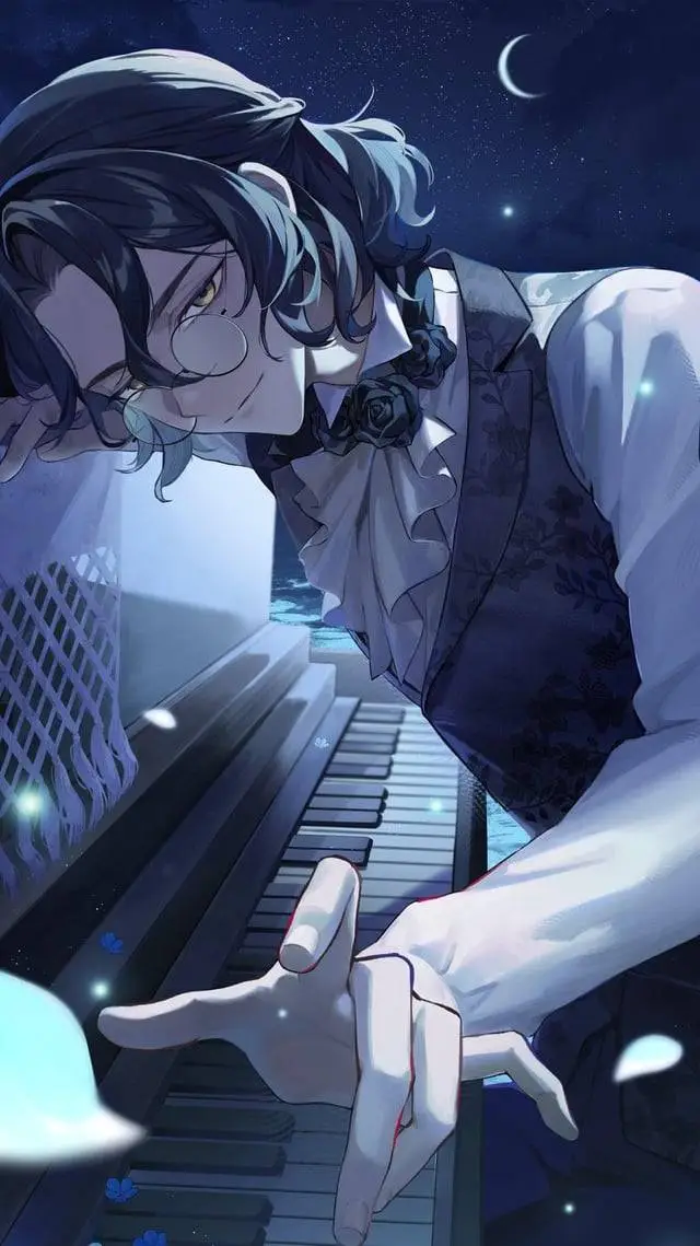 ai character: Forget-me-not  background