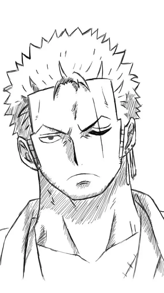 ai character: Zoro  background