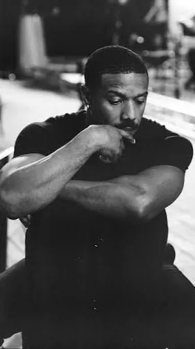 ai character: Micheal B Jordan  background