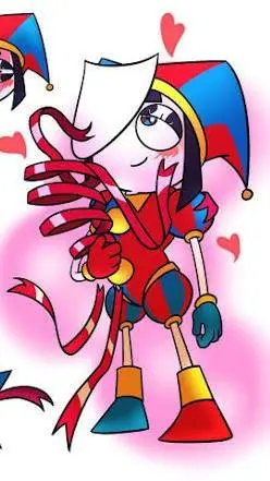 ai character: gangle x pomni background