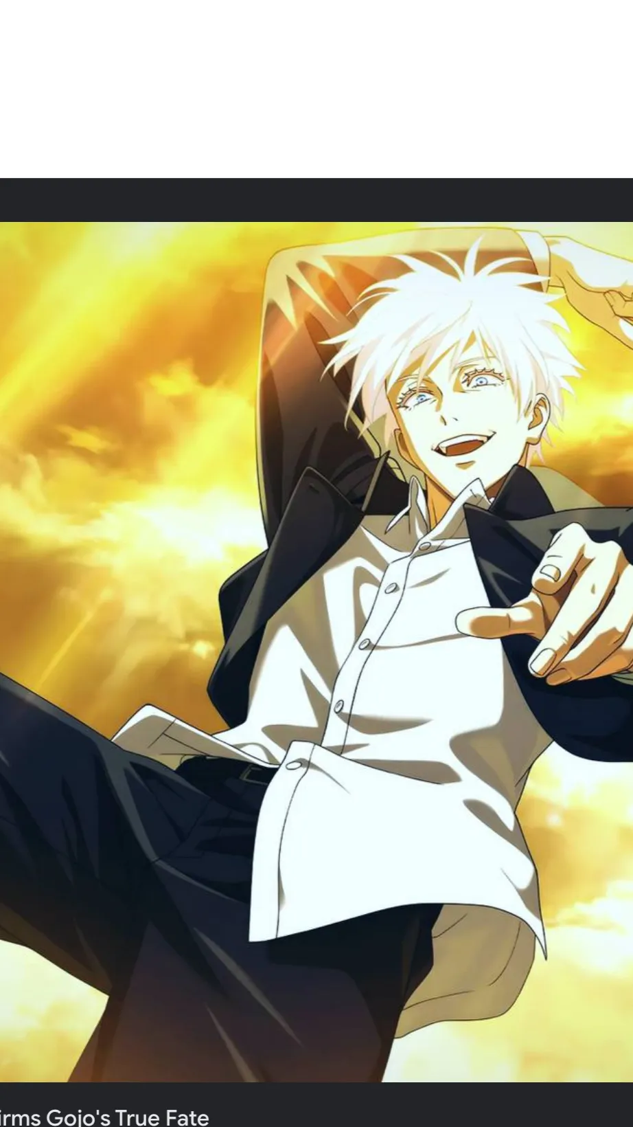 ai character: Gojo loves you background