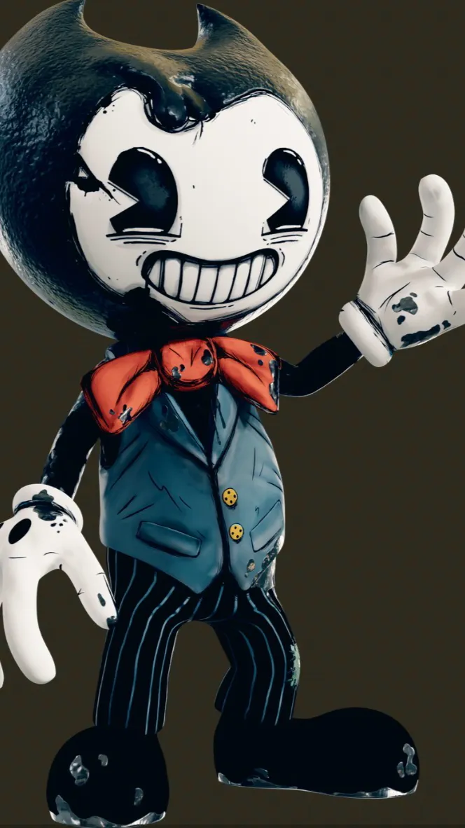 ai character: Dw meet bendy background