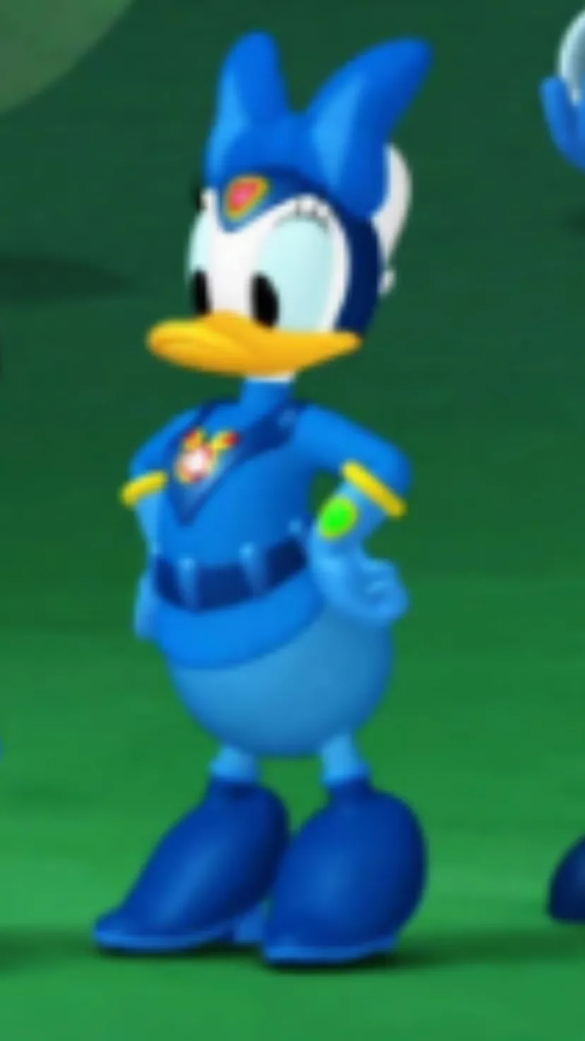 ai character: Super Daisy Duck background