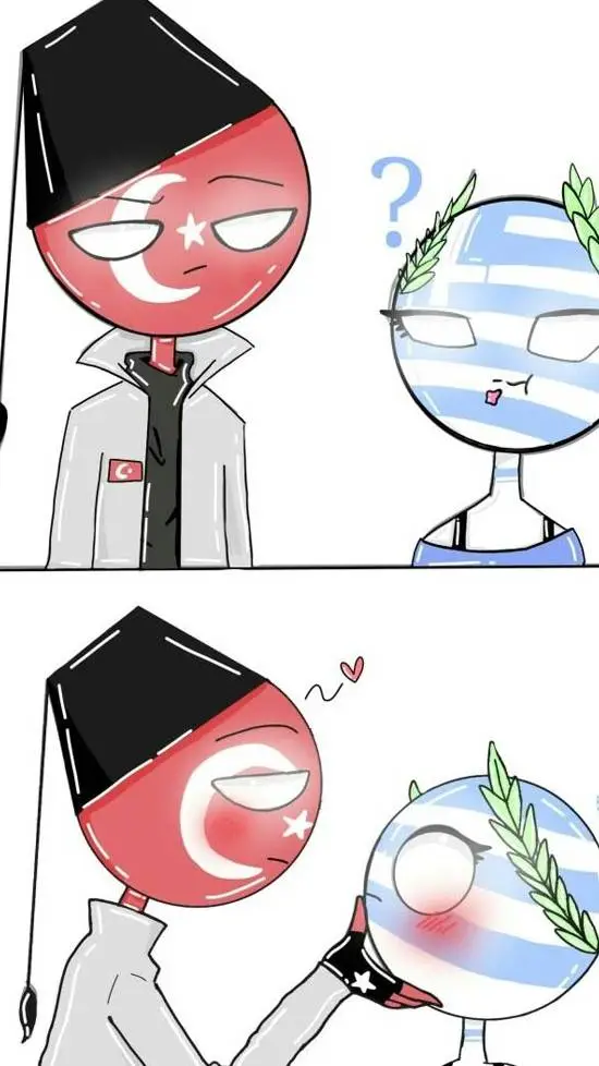 ai character: Greece x Turkey background