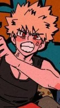 ai character: Katsuki Bakugo. background