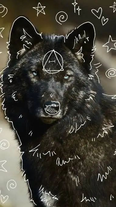 ai character: mha loup... garou background