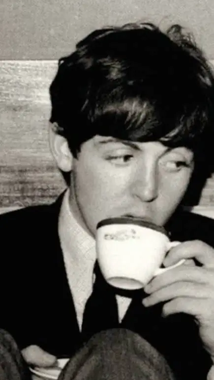 ai character: Paul McCartney  background