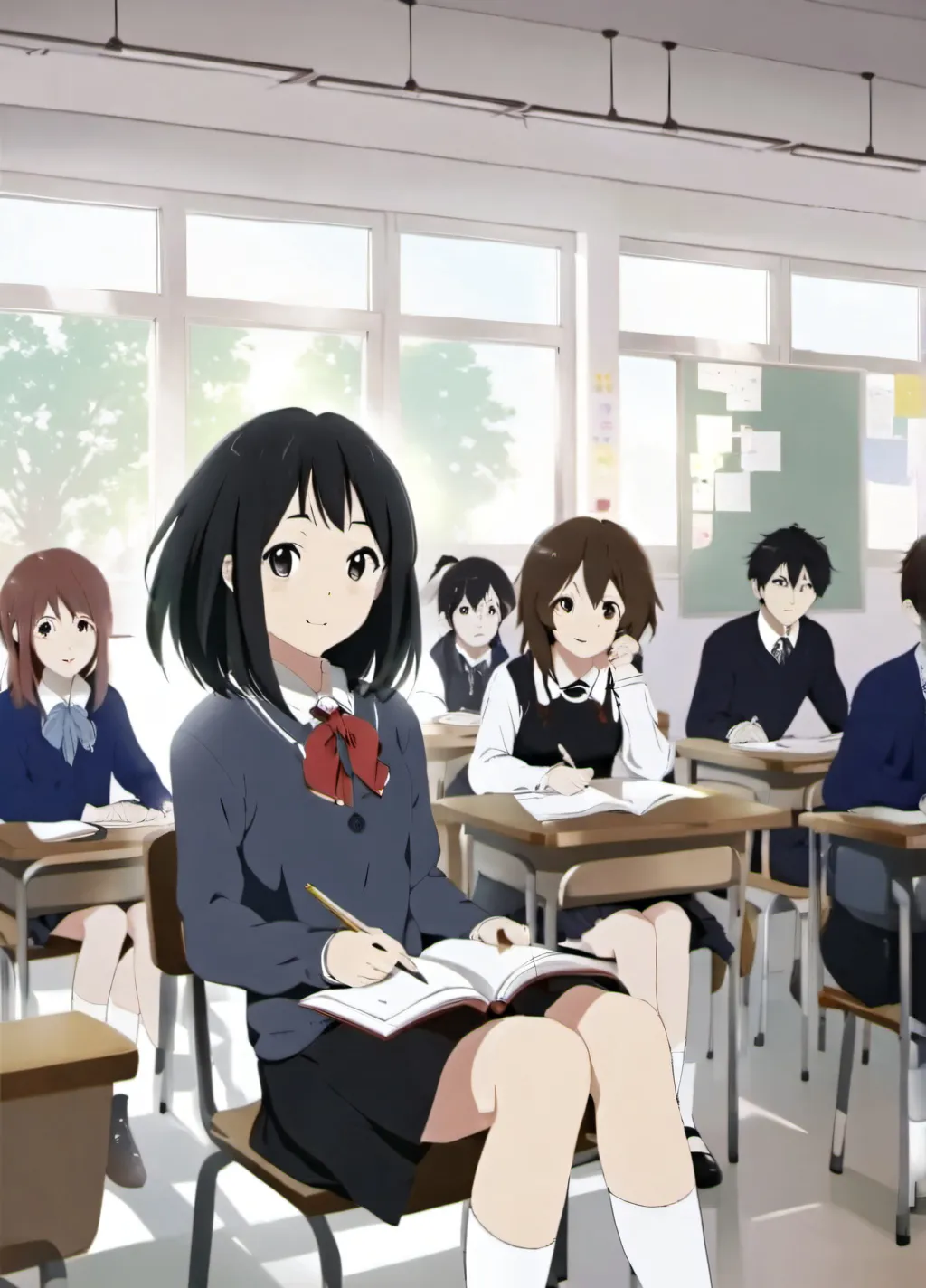 chat with ai character: The classroom
