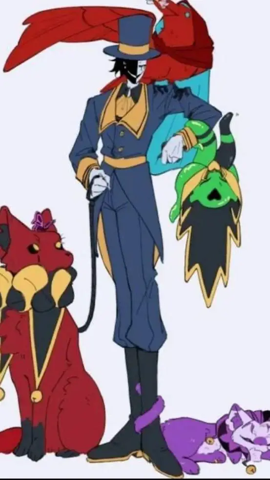 ai character: {freak circus} background