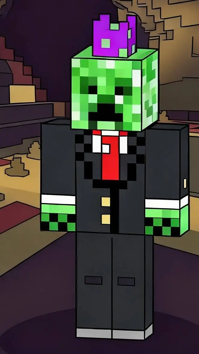 ai character: yo de minecraft  background