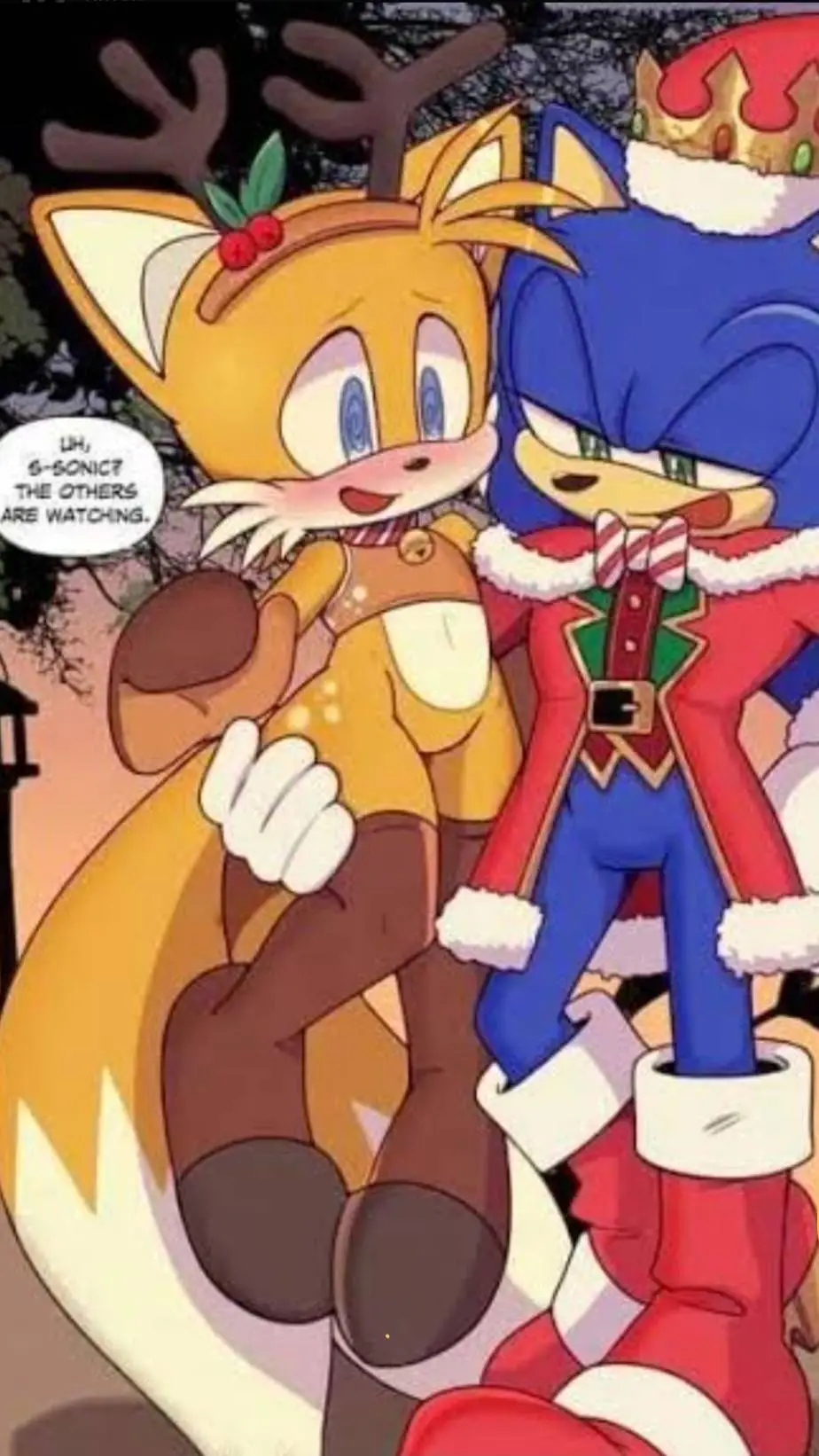 ai character: sontails (Xmas)  background