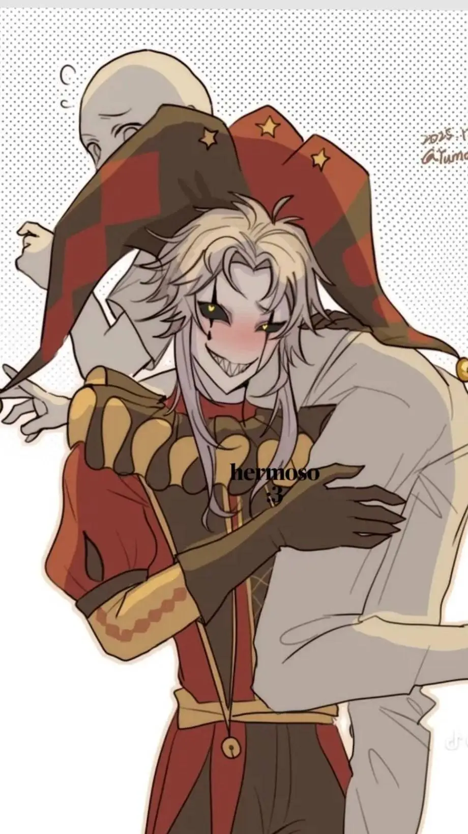 ai character: Pierrot  background